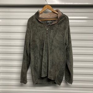 Trinity Men's Charcoal Zip-Up Sweater